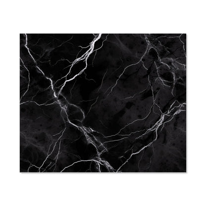 Black Marble Pattern Kitchen Splashback