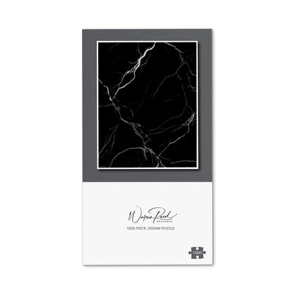 Black Marble Pattern Jigsaw Puzzle