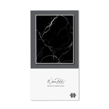 Black Marble Pattern Jigsaw Puzzle