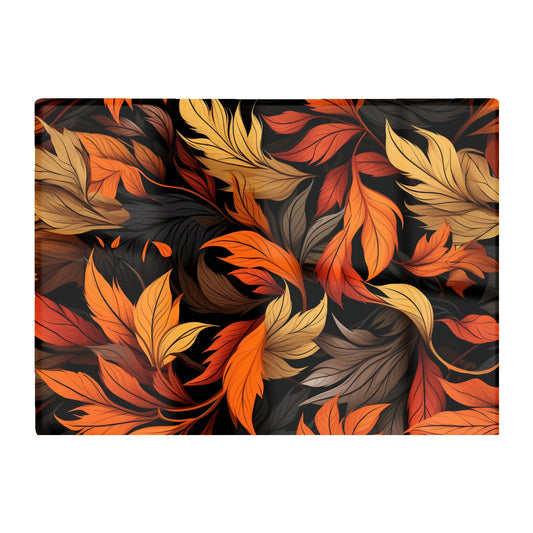 Autumn Leaves Design Glass Chopping Board