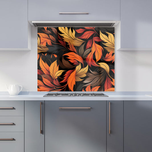 Autumn Leaves Design Kitchen Splashback