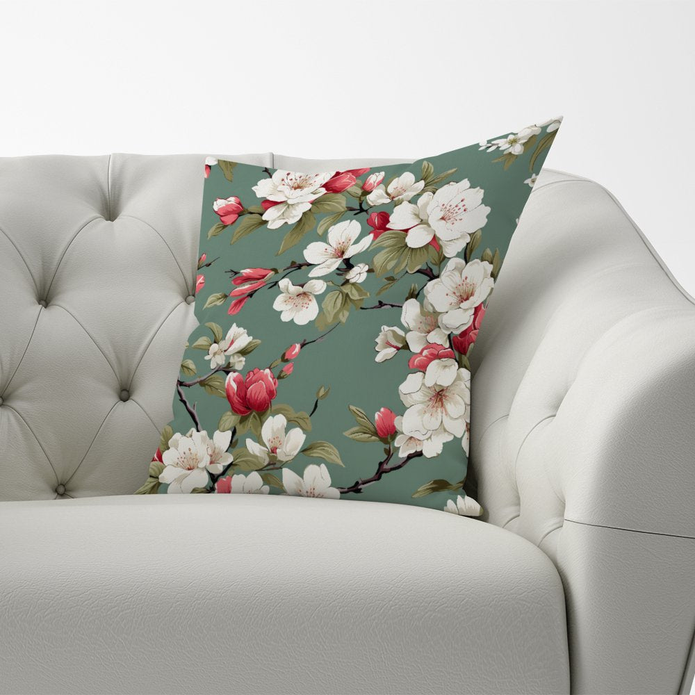 Pink And White Blossom Cushions