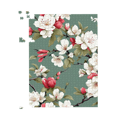 Pink And White Blossom Jigsaw Puzzle