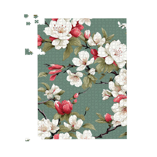 Pink And White Blossom Jigsaw Puzzle