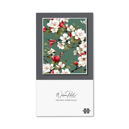 Pink And White Blossom Jigsaw Puzzle