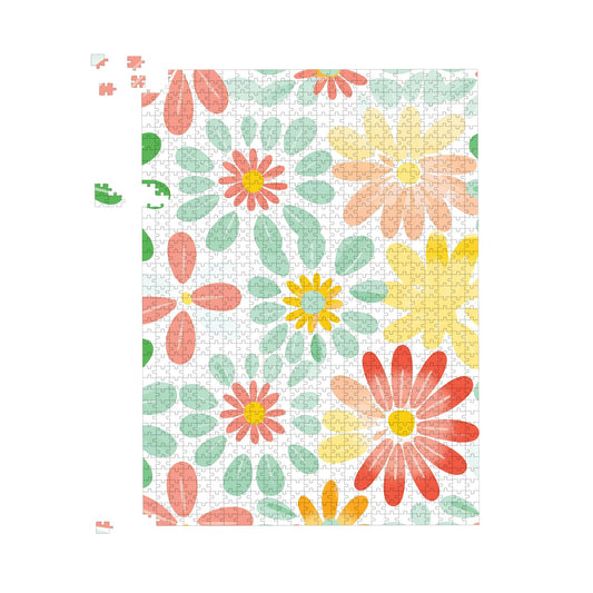 Green and Yellow Flowers Jigsaw Puzzle