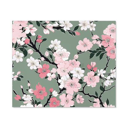 Pink Floral Abstract Pattern Kitchen Splashback