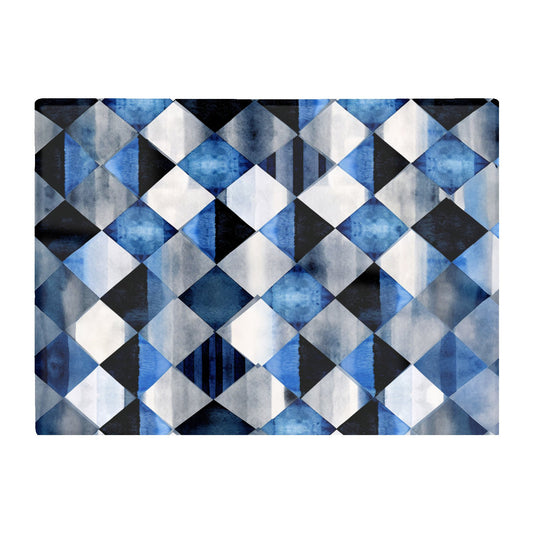 Square Checkered Pattern Glass Chopping Board