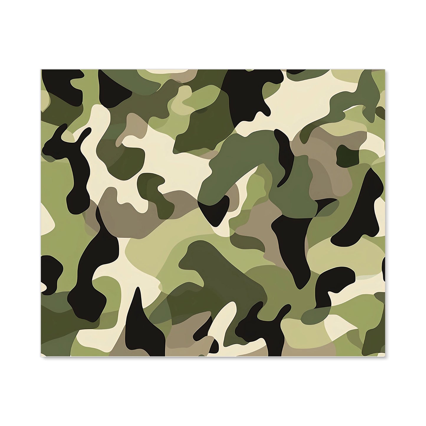 Camouflage Design Kitchen Splashback