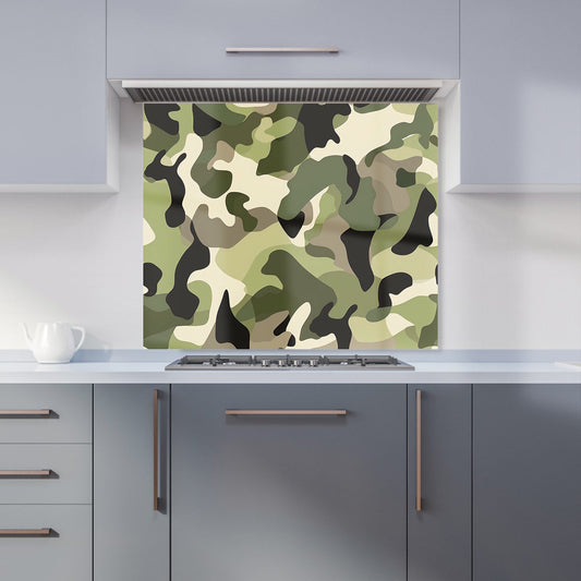 Camouflage Design Kitchen Splashback