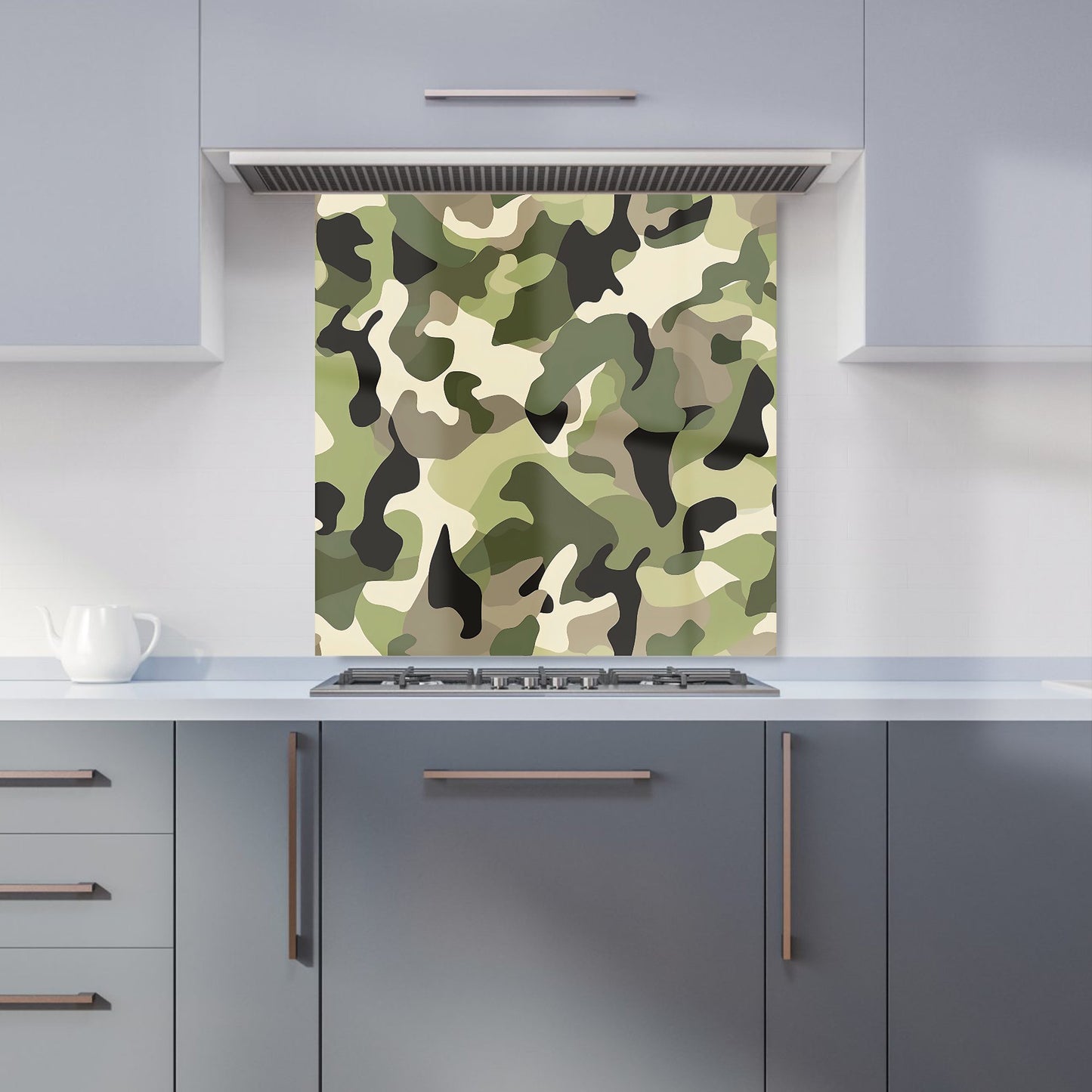 Camouflage Design Kitchen Splashback