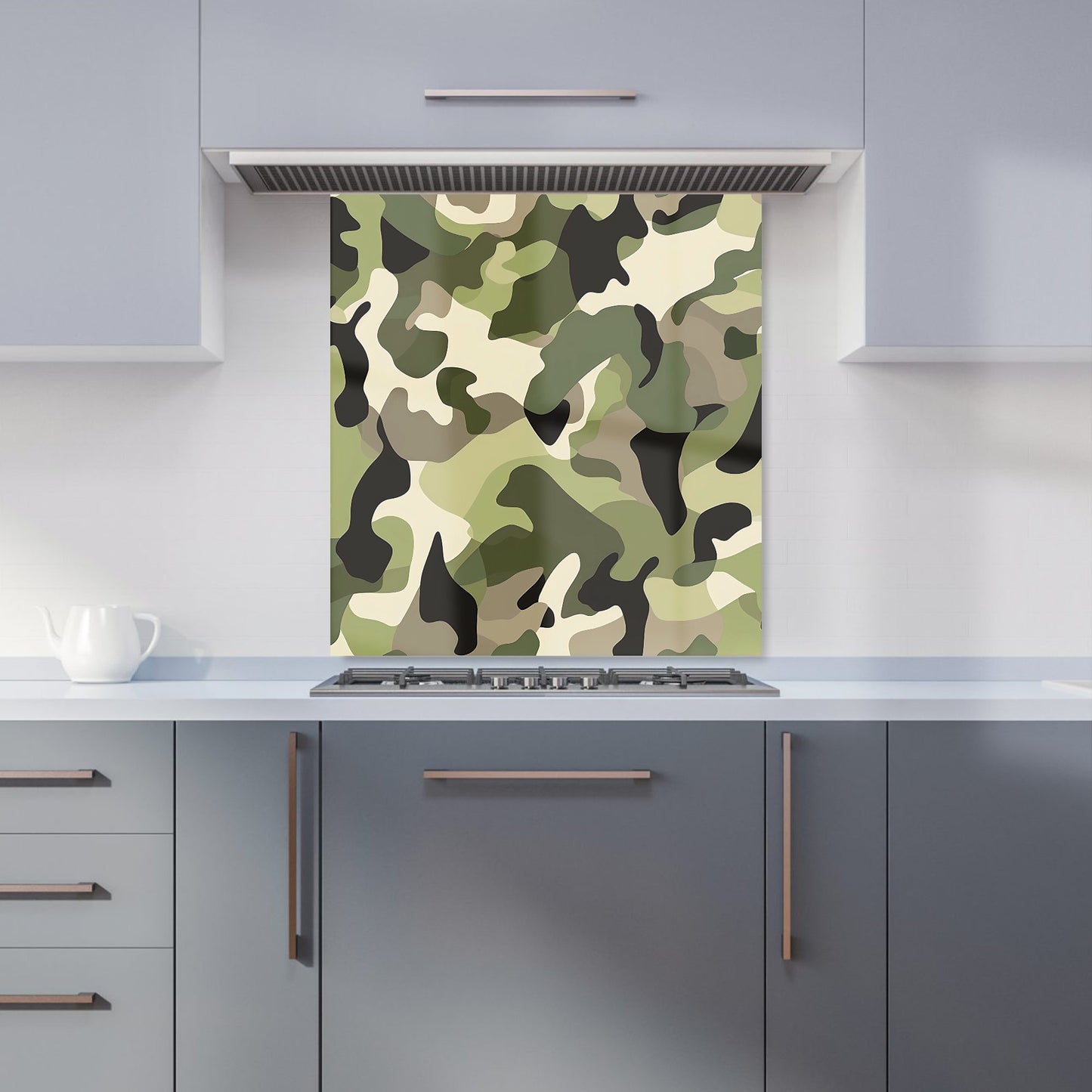 Camouflage Design Kitchen Splashback
