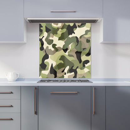Camouflage Design Kitchen Splashback