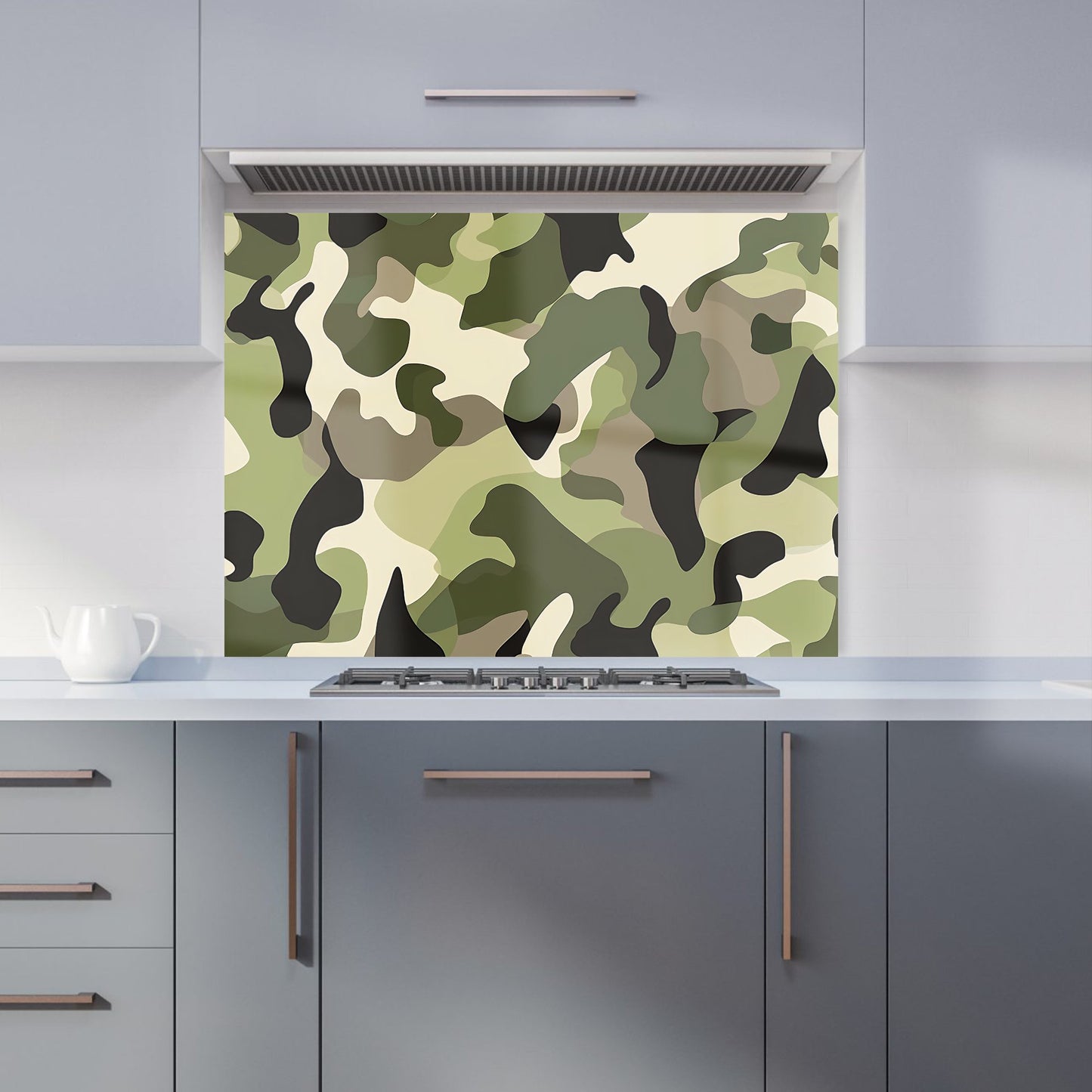 Camouflage Design Kitchen Splashback