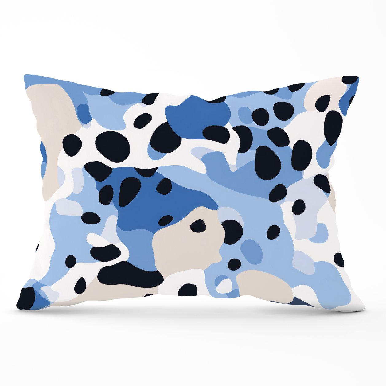 Blue Camouflage Pattern Cushions
