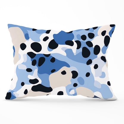Blue Camouflage Pattern Cushions