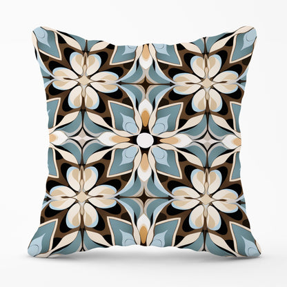 Beige And Brown Abstract Pattern Cushions