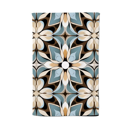 Beige And Brown Abstract Pattern Tea Towel