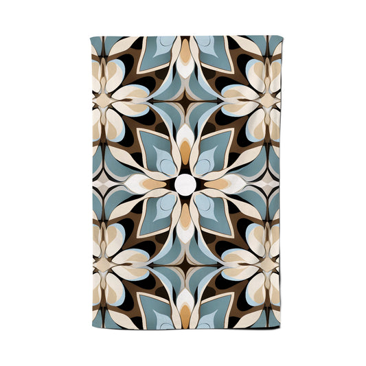 Beige And Brown Abstract Pattern Tea Towel