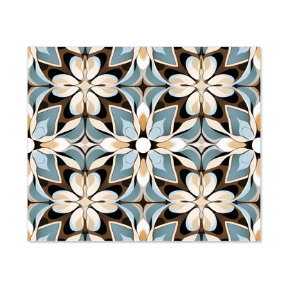 Beige And Brown Abstract Pattern Kitchen Splashback