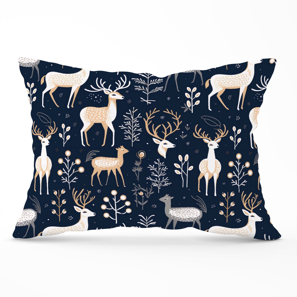Reindeer, Whimsical, Illustration Pattern Cushions