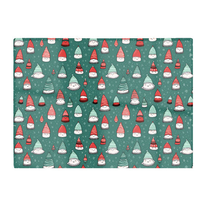 Hand Drawn Joyful Santa Hats Glass Chopping Board