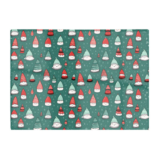Hand Drawn Joyful Santa Hats Glass Chopping Board