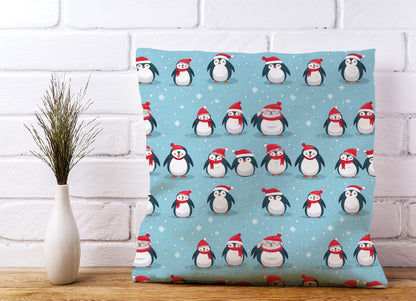 Adorable Santa Penguins Cushions