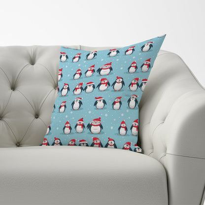 Adorable Santa Penguins Cushions