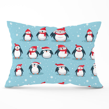 Adorable Santa Penguins Cushions