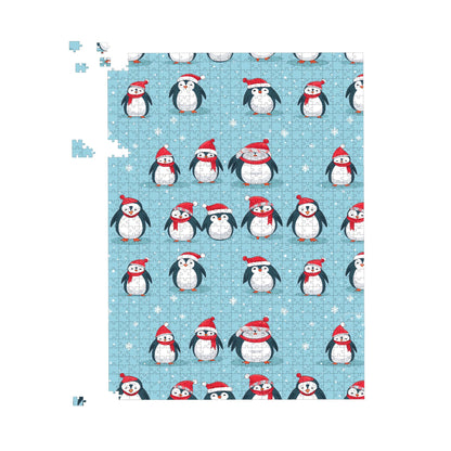 Adorable Santa Penguins Jigsaw Puzzle