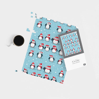 Adorable Santa Penguins Jigsaw Puzzle
