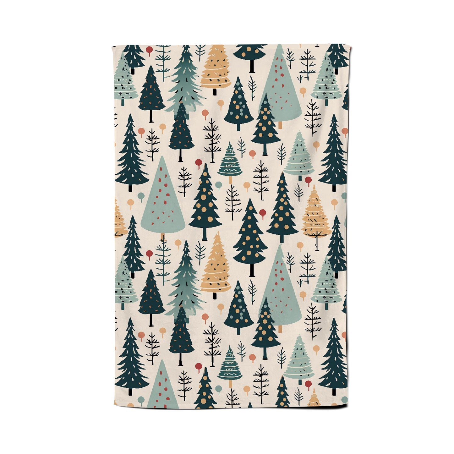 Boho Inspired Christmas Tree Pattern Tea Towel