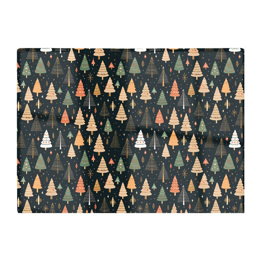 Boho Inspired Christmas Trees Glass Chopping Board