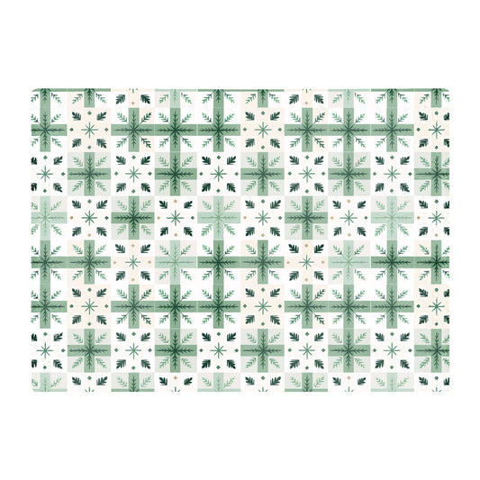Christmas Quilting Squares Geometric Glass Chopping Board