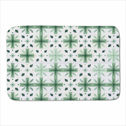Christmas Quilting Squares, Geometric Sherpa Blanket