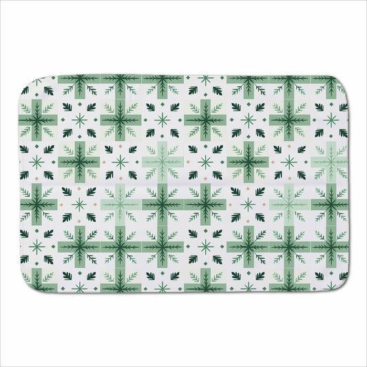 Christmas Quilting Squares, Geometric Sherpa Blanket