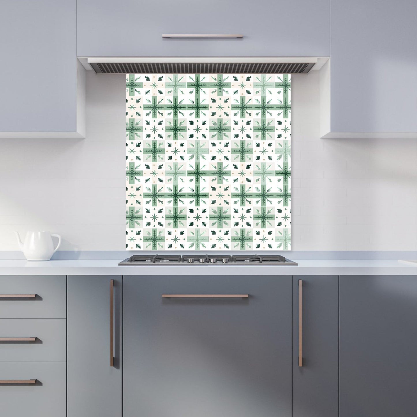 Christmas Quilting Squares, Geometric Kitchen Splashback