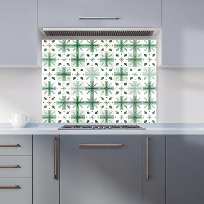 Christmas Quilting Squares, Geometric Kitchen Splashback