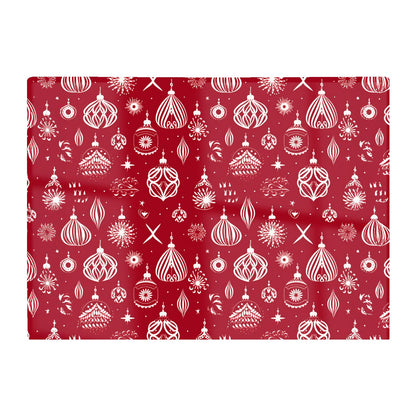 Red Christmas Decorations Pattern Glass Chopping Board