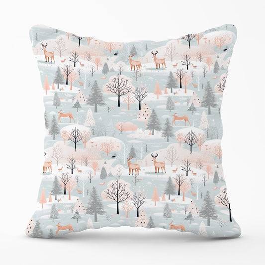 Whimsical Christmas Winter Wonderland Cushions