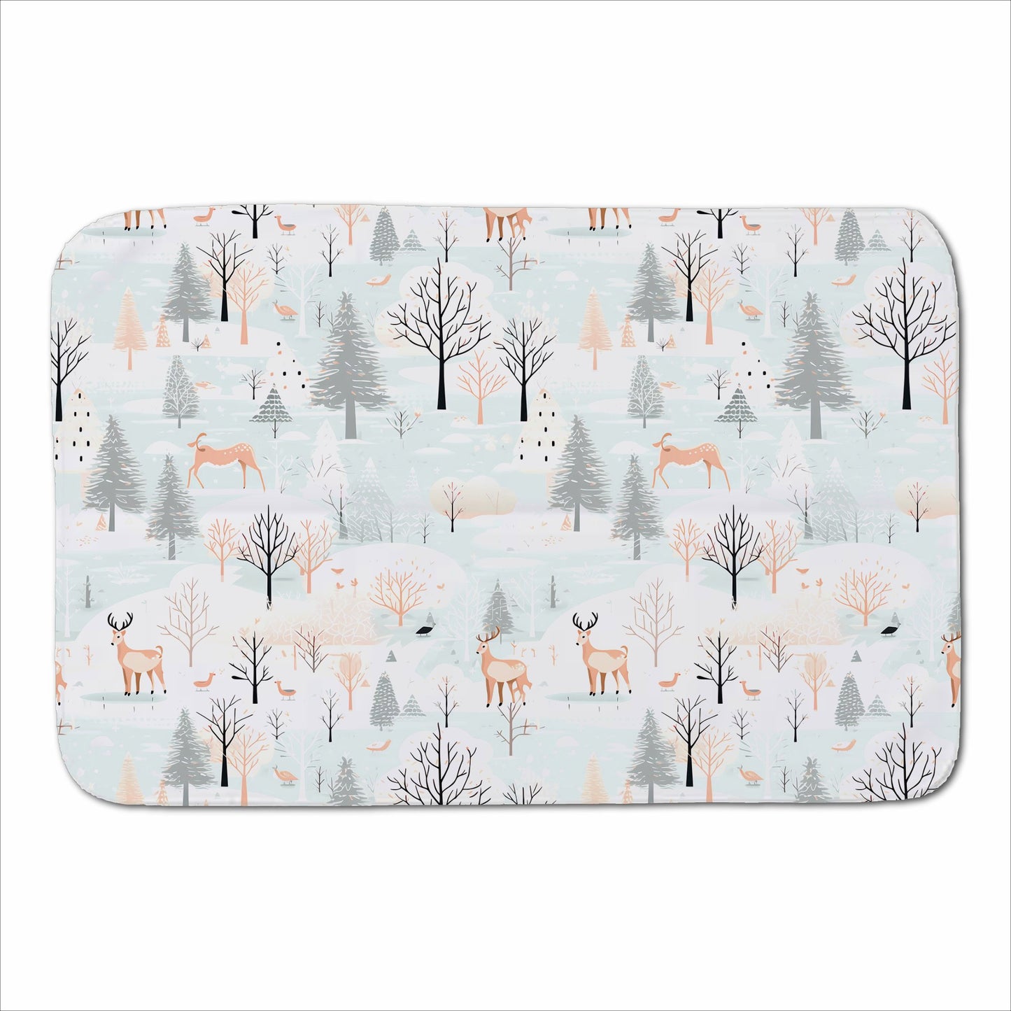 Whimsical Christmas Winter Wonderland Sherpa Blanket