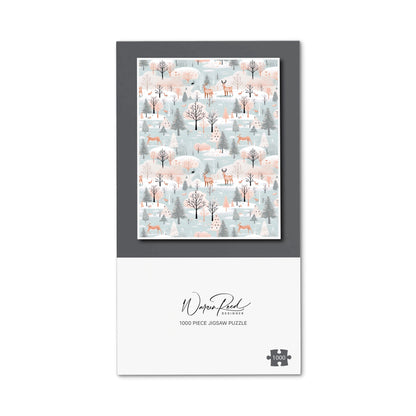 Whimsical Christmas Winter Wonderland Jigsaw Puzzle