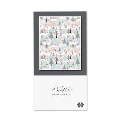 Whimsical Christmas Winter Wonderland Jigsaw Puzzle