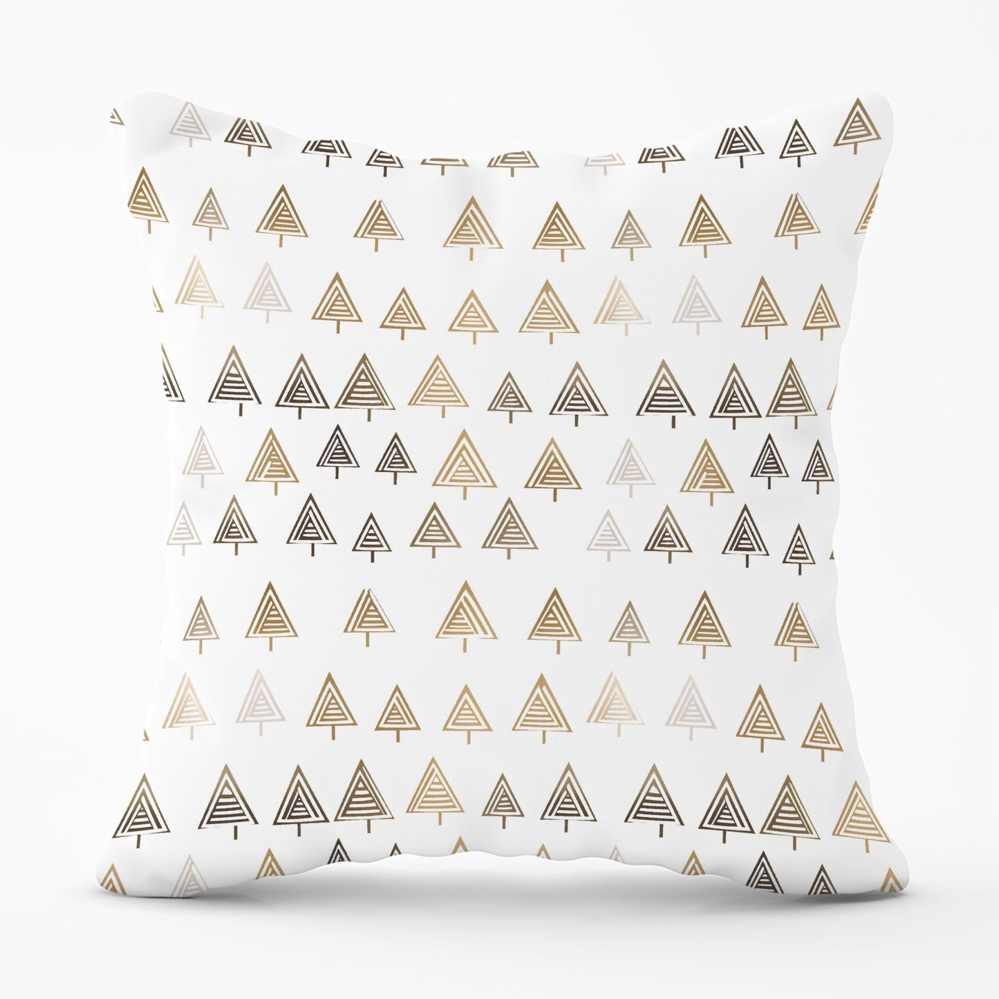 Geometric Christmas Tree Pattern Cushions