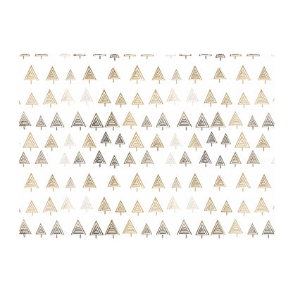 Geometric Christmas Tree Pattern Glass Chopping Board