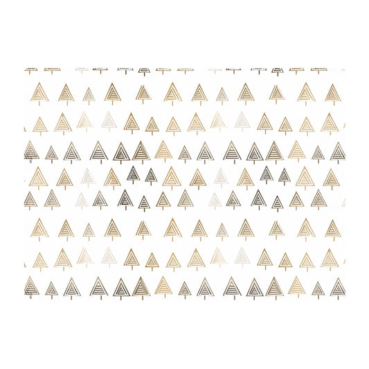 Geometric Christmas Tree Pattern Glass Chopping Board
