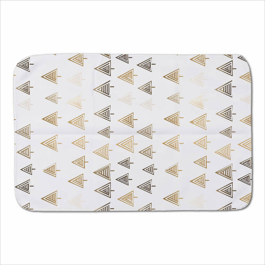 Geometric Christmas Tree Pattern Sherpa Blanket