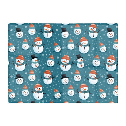 Jolly Christmas Snowmen Glass Chopping Board