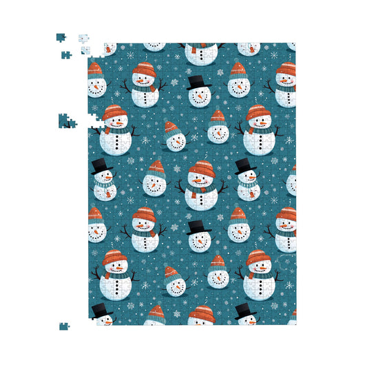 Jolly Christmas Snowmen Jigsaw Puzzle
